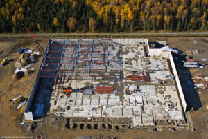 Ariel view of Target Store Construction
